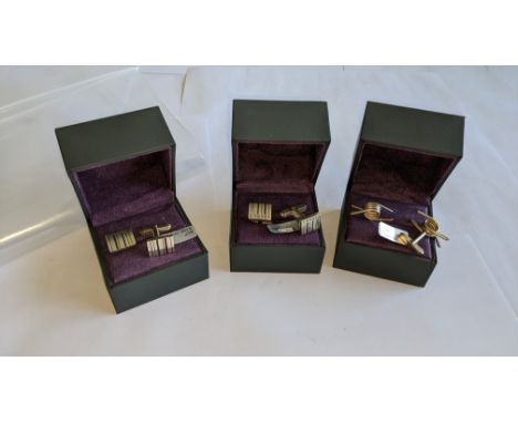 3 assorted pairs of silver cufflinks. RRP £100 - £140 per pair. Total RRP for the cufflinks in this lot is £370This is the fi