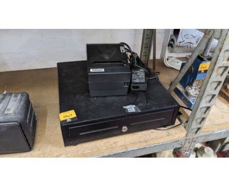 Cash drawer &amp; thermal receipt printer - includes powerpack for printer.  NB. No other cables or ancillariesThis is the fi