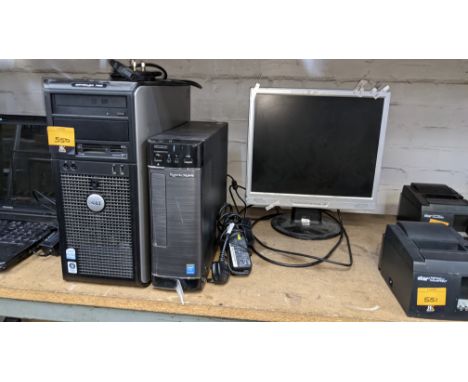 2 off assorted desktop computers plus monitorThis is the first of a series of sales comprising the total assets from a jewell