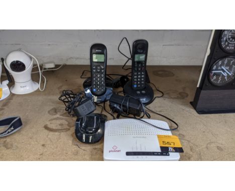 Quantity of telephone equipment as pictured including 2 off telephone handsets with base stationsThis is the first of a serie