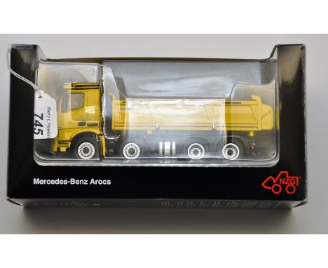 NZG 1:50 SCALE MERCEDES BENZ AROCS MEILLER KIPPER WITH BOX (VGC)