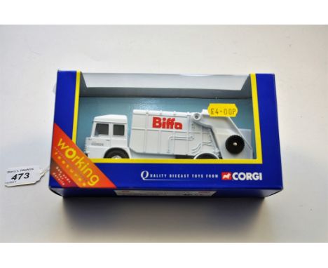 CORGI 58602 REFUSE TRUCK BIFFA WITH BOX (VGC)