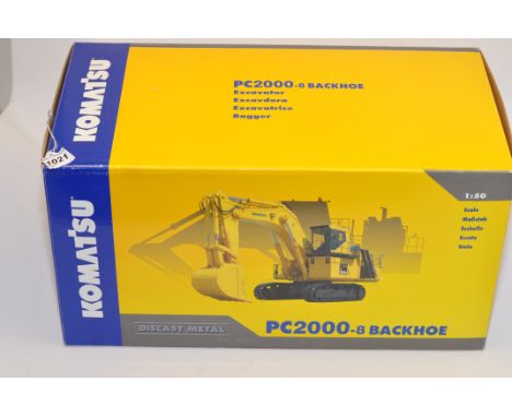 NZG MODELS 1:50 SCALE KOMATSU PC2000 - 8 BACKHOE EXCAVATOR WITH BOX (GC)