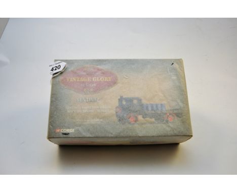 CORGI VINTAGE GLORY OF STEAM 80004 SENTINEL PLATFORM WAGGON WITH OIL DRUMS WYNNS LIMITED EDITION WITH NUMBERED CERTIFICATE WI