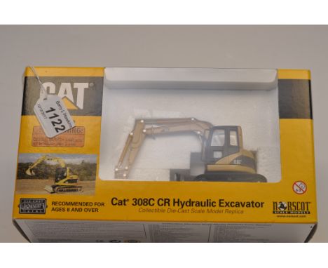 NORSCOT 1:50 SCALE CAT 308C CR HYDRAULIC EXCAVATOR WITH BOX (VGC)