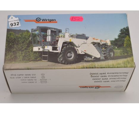 NZG MODELS 1:50 SCALE WIRTGEN GROUP RECYCLER WR 2000 WITH BOX (VGC)