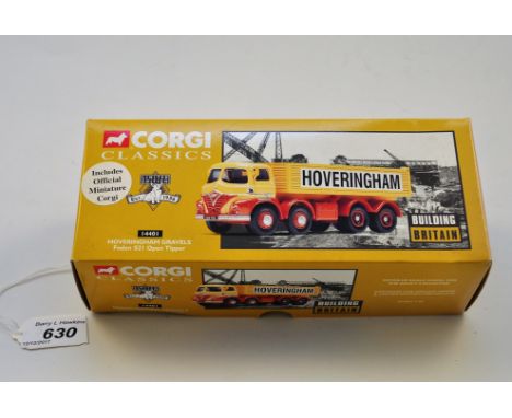 CORGI CLASSICS 1:50 SCALE BUILDING BRITIAN 14401 HOVERINGHAM GRAVELS FODEN S21 OPEN TIPPER LIMITED EDITION WITH NUMBERED CERT