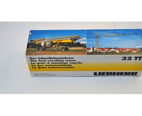 NZG MODELS 1:50 SCALE LIEBHERR 32TT THE FAST ERECTING CRANE WITH BOX (VGC)