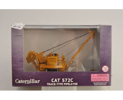 NORSCOT MODELS 1:50 SCALE CATERPILLAR 572 C TRACK TYPE PIPELAYER WITH BOX (NMC)