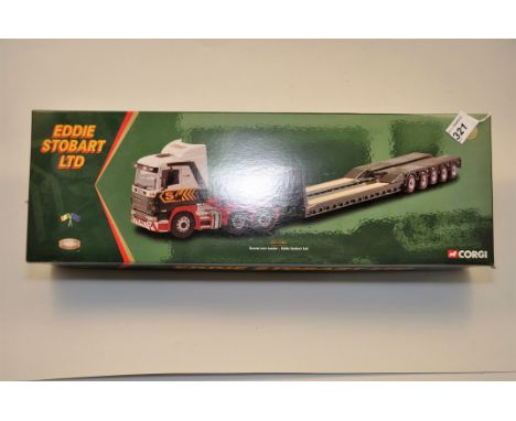 CORGI 1:50 SCALE CC12203 SCANIA LOW LOADER - EDDIE STOBART LTD LIMITED EDITION WITH BOX (VGC)