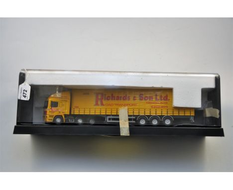 CORGI MODERN TRUCKS ERF EC11 RICHARDS & SONS LTD ROAD TRANSPORT WITH DISPLAY BOX (VGC)