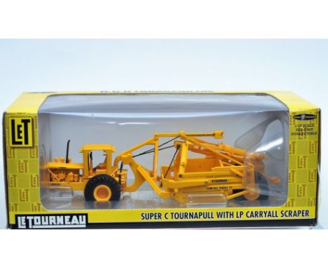 LET 1:50 SCALE SUPER C TOURNAPULL WITH LP CARRYALL SCRAPER LE TOURNEAU WITH BOX (VGC) 