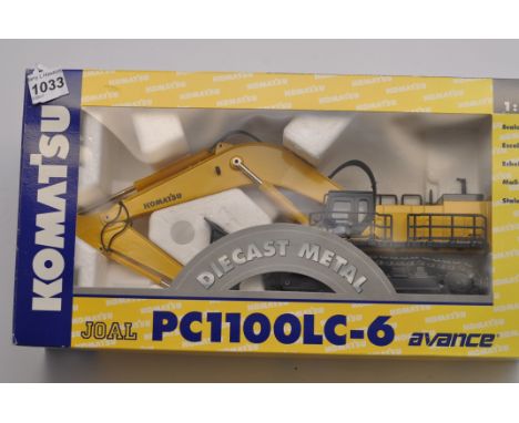 JOAL 1:50 SCALE KOMATSU PC1100LC-6 EXCAVATOR AND SHOVEL WITH BOX (VGC)