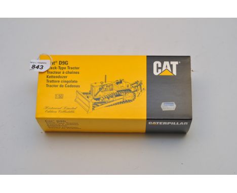 CAT 1:50 SCALE D9G TRACK TYPE TRACTOR HISTORICAL LIMITED EDITION WITH BOX (VGC)