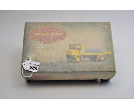 CORGI VINTAGE GLORY OF STEAM 8005 SENTINEL PLATFORM WAGGON WITH CEMENT BAGS CEMENT MARKETING COMPANY LTD WITH BOX STILL IN TI