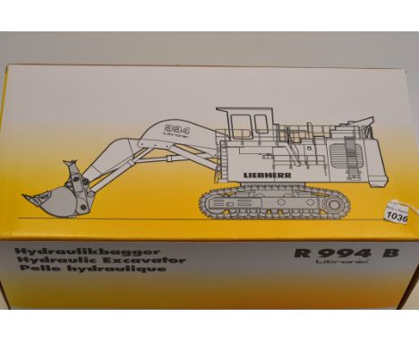 NZG MODELS 1;50 SCALE LIEBHERR 994 B LITRONIC HYDRAULIC EXCAVATOR WITH BOX (NMC)