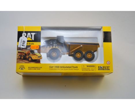 NORSCOT 1:50 SCALE CAT 725D ARTICULATED TRUCK 55073 WITH BOX (VGC)