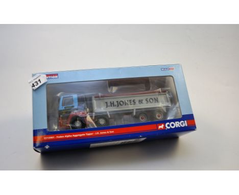 CORGI 1:50 SCALE CC13901 FODEN ALPHA AGGREGATE TIPPER J.H JONES & SON LIMITED EDITION WITH BOX (VGC)