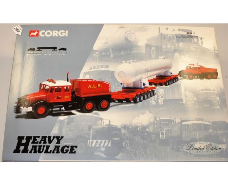 CORGI HEAVY HAULAGE 1:50 SCALE 31013 A.L.E. SCAMMELL CONTRACTOR X2 NICHOLAS TRAILERS AND 'SLUG CATCHER' LOAD LIMITED EDITION 