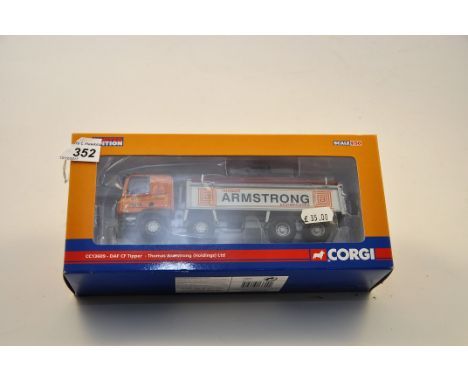 CORGI 1:50 SCALE  CC13609 DAF CF TIPPER -THOMAS ARMSTRONG HOLDINGS LTD WITH BOX (VGC)