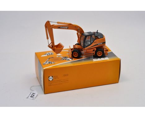 CONRAD 1:50 SCALE CASE WX 185 WHEELED EXCAVATOR WITH BOX 