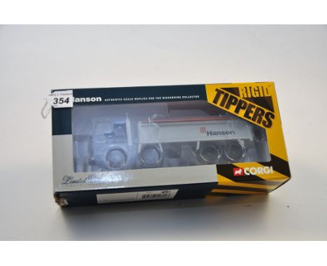 CORGI 1:50 SCALE CC11804 DAF 85 AGGREGATE TIPPER HANSON AGGREGATES LIMITED EDITION WITH BOX (NMC)