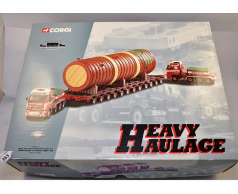 CORGI HEAVY HAULAGE 1:50 SCALE CC12403 VOLVO FH 4 AXLE BALLASTED TRACTOR X 2 NICHOLAS BOGIES & FERTILISER DRYER LOAD HEANOR H