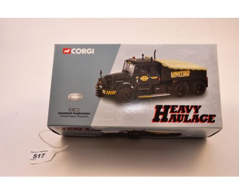 CORGI1:50 SCALE HEAVY HAULAGE CC12301 SCAMMELL CONTRACTOR UNITED HEAVY TRANSPORT LIMITED EDITION WITH NUMBERED CERTIFICATE WI