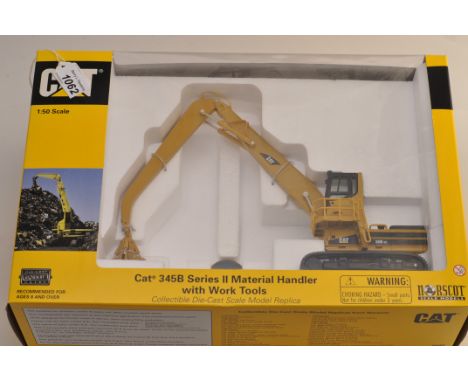 NORSCOT 1:50 SCALE CAT 345B SERIES II MATERIAL HANDLER WITH WORK TOOLS WITH BOX (VGC)