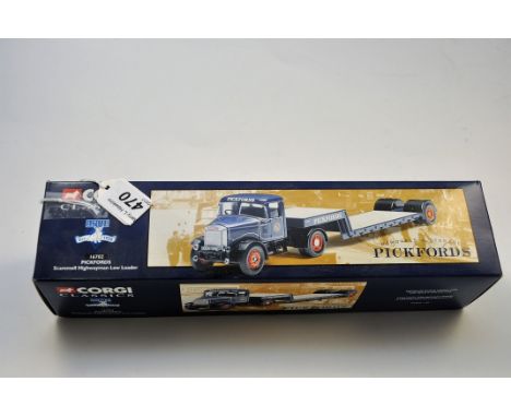 CORGI CLASSICS 1;50 SCALE 16702 PICKFORDS SCAMMELL HIGHWAYMAN LOAD LOADER LIMITED EDITION WITH NUMBERED CERTIFICATE WITH BOX 