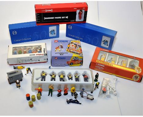 CONRAD X 2 1:50 SCALE MODELFIGURES IN BOX UNOPENED, I X MAMMOET FIGURE SET III IN BOX, 1;50 SCALE , 1X PREISER FIGURE SET IN 