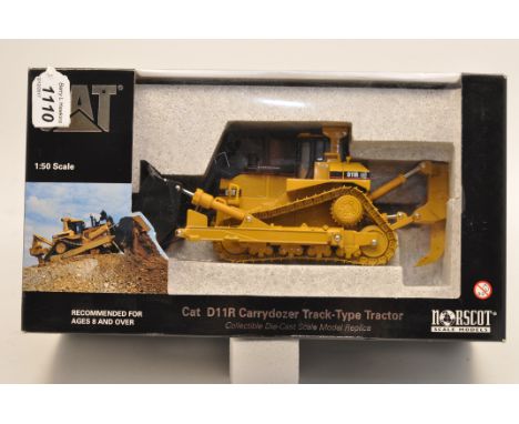 NORSCOT 1:50 SCALE CAT D11R CARRYDOZER TRACK TYPE TRACTOR WITH BOX (NMC)