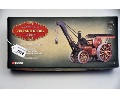 CORGI 1:50 SCALE VINTAGE GLORY OF STEAM 80108 FOWLER B6 CRANE ENGINE (WOLVERHAMPTON WANDERER) WITH BOX (VGC)