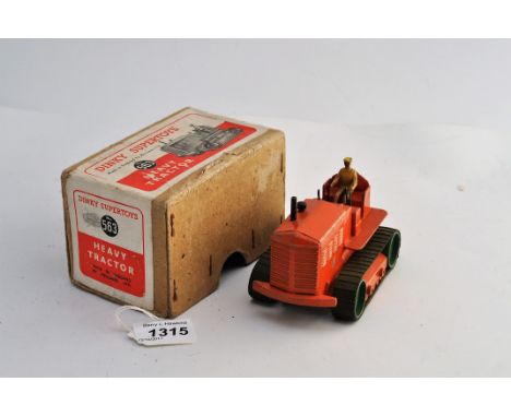 DINKY SUPERTOYS 563 HEAVY TRACTOR WITH BOX (GC)
