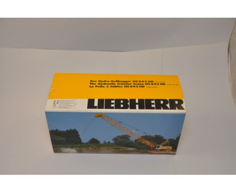 CONRAD MODELS 1:50 SCALE LIEBHERR THE HYDRAULIC CRAWLER CRANE HS 843 HD LITRONIC WITH BOX (NMC)