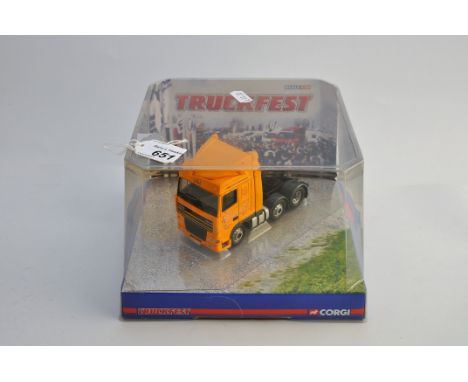 CORGI TRUCKFEST 1;50 SCALE CC13218 DAF XF SPACE CAB JACK RICHARDS & SON LTD WITH DISPLAY BOX (NMC)