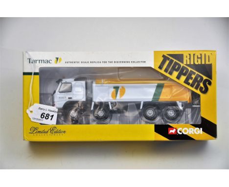 CORGI 1:50 SCALE RIGID TIPPERS TARMAC LIMITED EDITION WITH BOX (VGC)