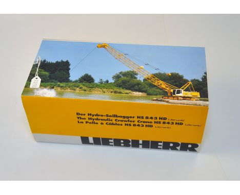 CONRAD MODELS 1:50 SCALE LIEBHERR HS 843 HD THE HYDRAULIC CRAWLER CRANE LITRONIC WITH BOX (VGC)