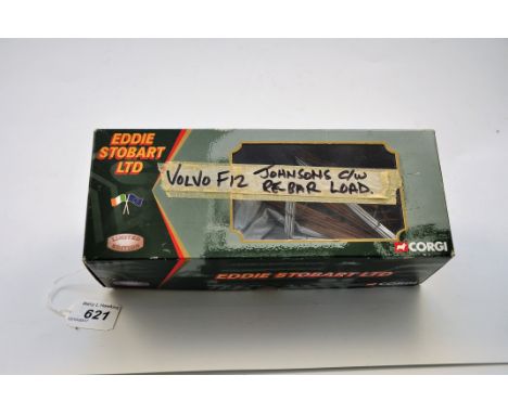 VOLVO F12 JOHNSONS C/W RE-BAR LOAD IN A CORGI BOX (GC)