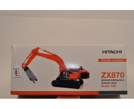 WSI 1:50 SCALE HITACHI ZX870 HYDRAULIC SHEAR WITH BOX (VGC)