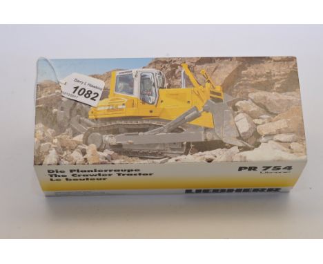 CONRAD 1:50 SCALE LIEBHERR PR 754THE CRAWLER TRACTOR WITH BOX (VGC)