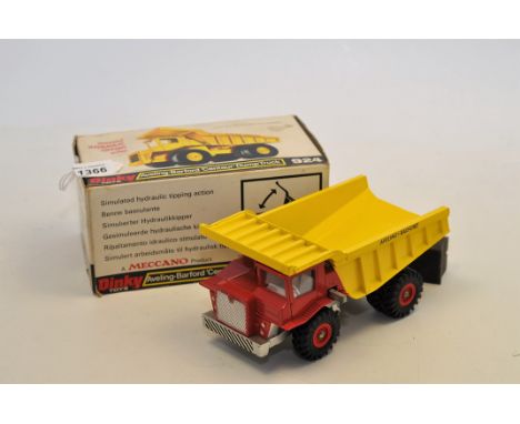 DINKY TOYS 924 AVELING -BARFORD 'CENTAUR' DUMP TRUCK WITH BOX (VGC) 