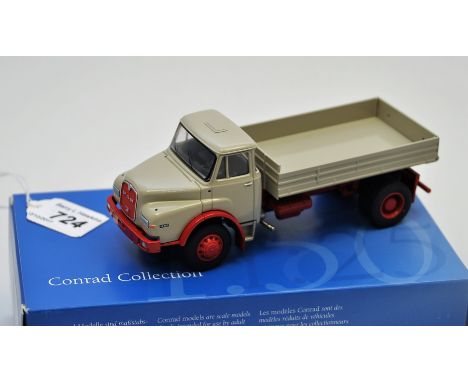 CONRAD 1:50 SCALE MAN HAUBER MIT MEILLER KIPPER 4X4 WITH BOX (VGC)