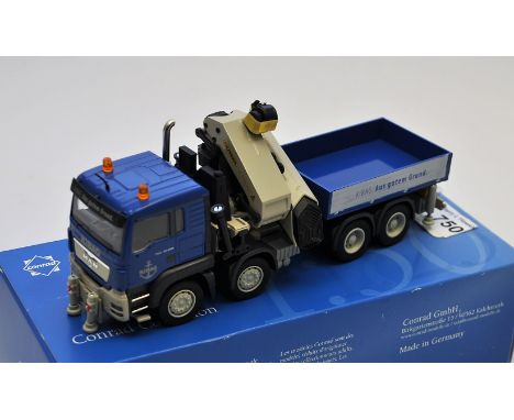 CONRAD 1:50 SCALE KIBAG MAN TGS 8X4 PALFINGER PK 100002 WITH BOX (VGC)