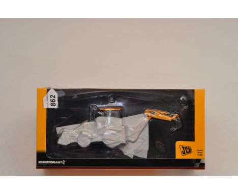 JCB 1:50 SCALE 3CX BACKHOE LOADER MOTORART MODELS WITH BOX (NMC)