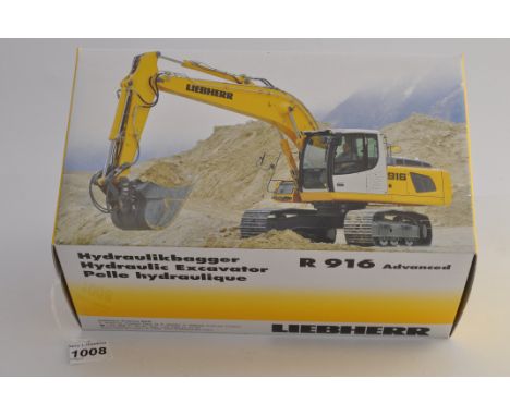 NZG MODELS 1:50 SCALE LIEBHERR R 916 ADVANCED HYDRAULIC EXCAVATOR WITH BOX (VGC)