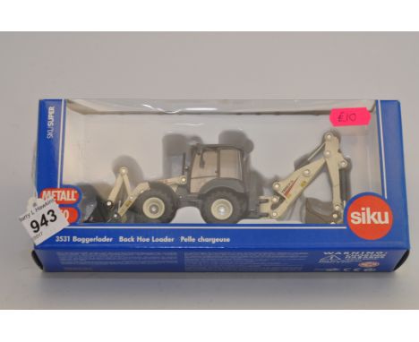 SIKU MODELS 1:50 SCALE 3531 BACK HOE LOADER WITH BOX (VGC)