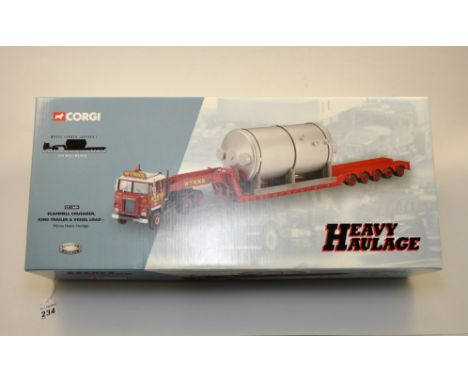 CORGI 1:50 SCALE HEAVY HAULAGE CC12604 SCAMMELL CRUSADER KING TRAILER AND LOAD LIMITED EDITION WITH CERTIFICATE NO.0481 OF 40