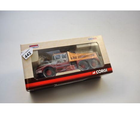 CORGI 1;50 SCALE SCAMMELL KAYE GOODFELLOW HEAVY HAULAGE LIMITED EDITION WITH BOX (VGC)