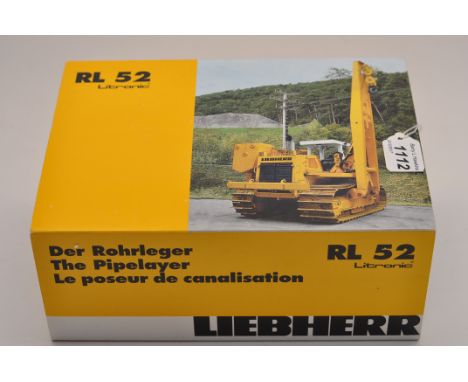 CONRAD 1:50 SCALE LIEBHERR RL 52 LITRONIC THE PIPELAYER WITH BOX (VGC)